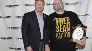 American Hero Poses With Roger Goodell While Wearing "Free Sean Payton" Shirt